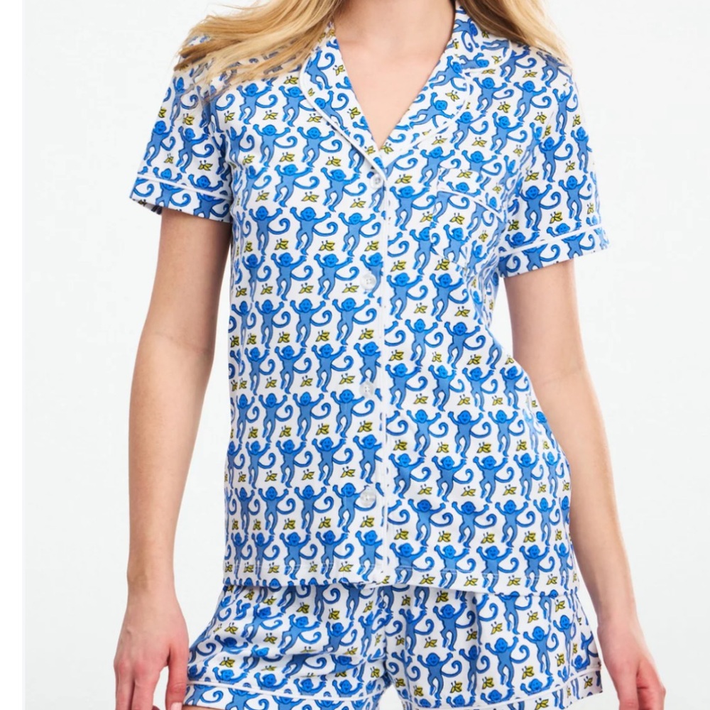 Roller Rabbit Monkey Polo Pajamas